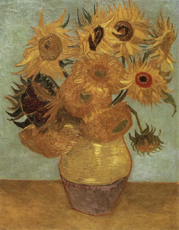 Vincent Van Gogh Sunflowers oil painting image